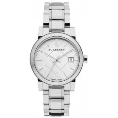 Burberry Ladies Check Stamped Watch BU9100