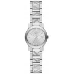 Burberry Ladies The City Engraved Check Watch BU9233