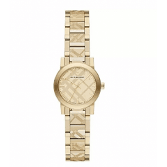 Burberry Ladies The City Engraved Check Watch BU9234
