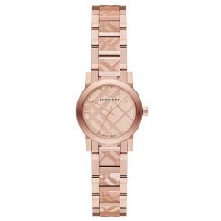 Burberry Ladies The City Engraved Check Watch BU9235