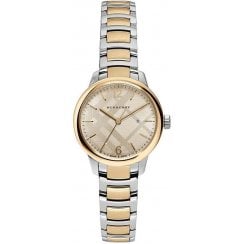 Burberry Ladies Two Tone The Classic Check Watch BU10118