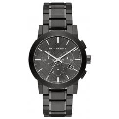 Burberry Mens Gunmetal The City Chronograph Watch BU9354