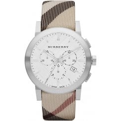 Burberry Mens Nova Check Chronograph Watch BU9357