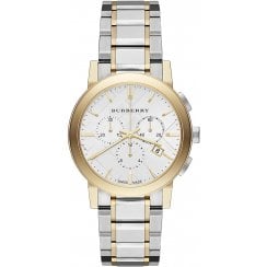 Burberry Unisex Two Tone The City Chronograph Watch BU9751