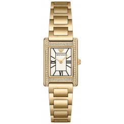 Emporio Armani Ladies Gold Crystal Watch AR11659