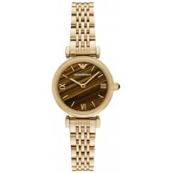 Emporio Armani Ladies Gold Gianni T-Bar Watch AR11703