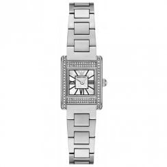 Emporio Armani Ladies Mother of Pearl Crystal Watch AR11662