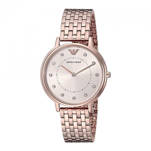 Emporio Armani Ladies Rose Gold Watch AR11062