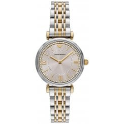 Emporio Armani Ladies Tone Tone Gianni T-Bar Watch AR11702