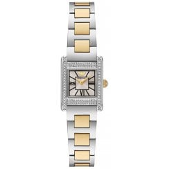 Emporio Armani Ladies Two Tone Crystal Watch AR11704