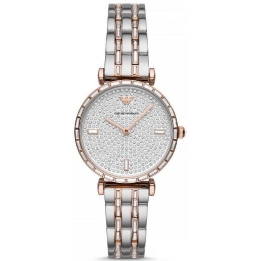 Emporio Armani Ladies Two Tone Watch AR11293