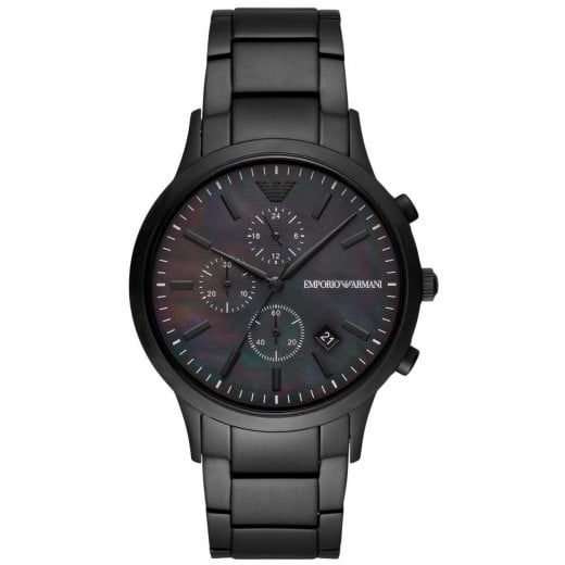 Emporio Armani Mens Black Renato Watch AR11275