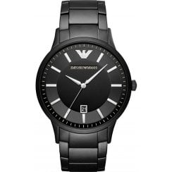 Emporio Armani Mens Black Steel Watch AR11079