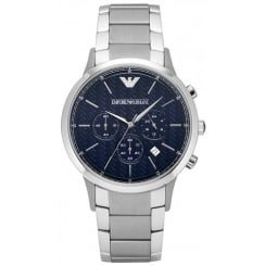 Emporio Armani Mens Blue Renato Watch AR2486