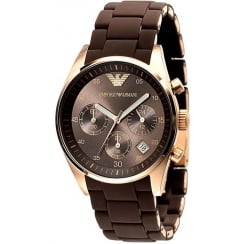 Emporio Armani Ladies Brown Tazio Watch AR5891