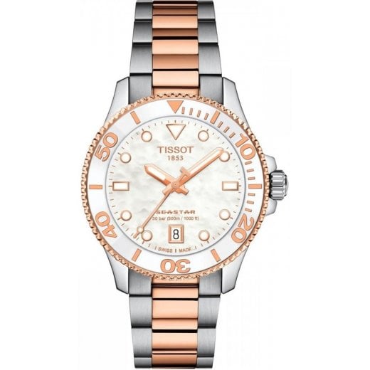Tissot EX DISPLAY Unisex 36mm Two Tone Seastar 1000 Watch T120.210.22.111.00