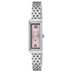 Gucci Ladies 14mm G-Frame Diamond Set Watch YA127516