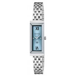 Gucci Ladies 14mm G-Frame Diamond Set Watch YA127517