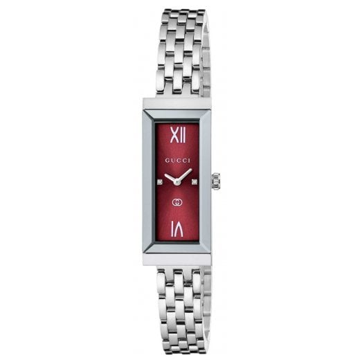 Gucci Ladies 14mm G-Frame Diamond Set Watch YA127518