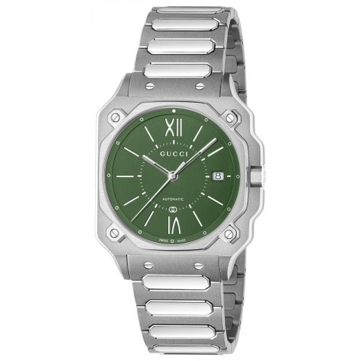 Gucci Mens 36mm G-Flat Automatic Watch YA166404