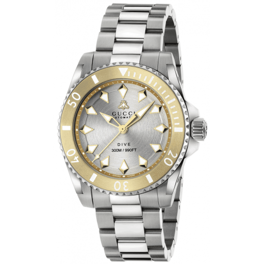 Gucci Mens 40mm Automatic Dive Watch YA136357
