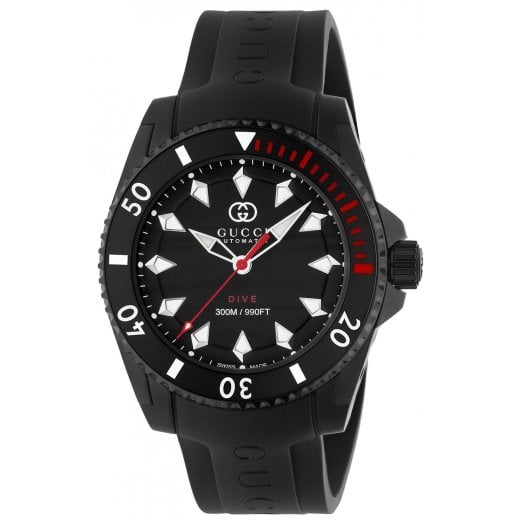 Gucci Mens 40mm Automatic Dive Watch YA136361