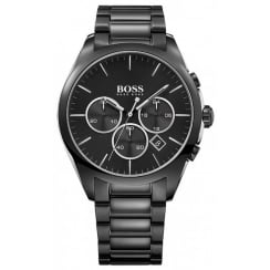 Hugo Boss Mens Black Chronograph Watch HB 1513365