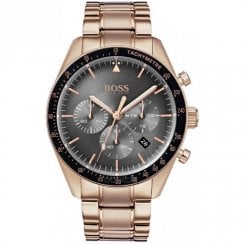 Hugo Boss Mens Rose Gold Trophy Watch HB 1513632