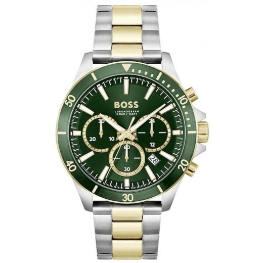 Hugo Boss Mens Troper Two Tone Chronograph Watch HB 1514154