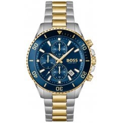 Hugo Boss Mens Two Tone Admiral Watch HB 1514257