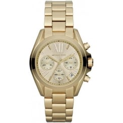 Michael Kors Ladies Gold Bradshaw Mini Watch MK5798