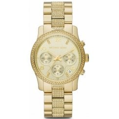 Michael Kors Ladies Gold Runway Watch MK5826