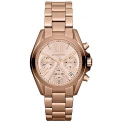 Michael Kors Ladies Rose Gold Bradshaw Mini Watch MK5799