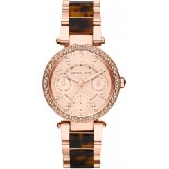 Michael Kors Ladies Rose Gold Mini Parker MK5841