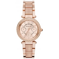 Michael Kors Ladies Rose Gold Mini Parker MK6110 