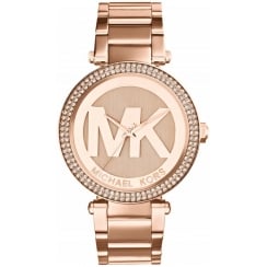 Michael Kors Ladies Rose Gold Parker Watch MK5865
