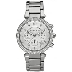 Michael Kors Ladies Silver Parker Watch MK5353