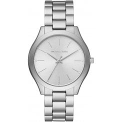 Michael Kors Ladies Silver Slim Runway Watch MK4502