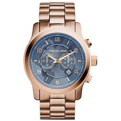 Michael Kors Rose Gold Hunger Stop 100 Watch MK8358