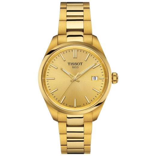 Tissot Ladies 34mm Gold PR 100 Watch T150.210.33.021.00