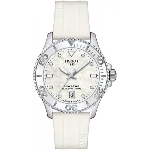 Tissot Ladies 36mm Diamond Seastar 1000 Watch T120.210.17.116.00