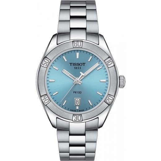 Tissot Ladies Blue Dial 36mm PR 100 Sport Chic Watch T101.910.11.351.00