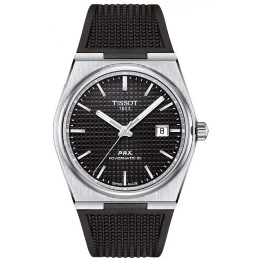 Tissot Mens 40mm Black Dial PRX Powermatic 80 Watch T137.407.17.051.00