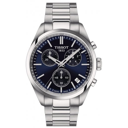 Tissot Mens 40mm Blue Dial PR 100 Watch T150.417.11.041.00
