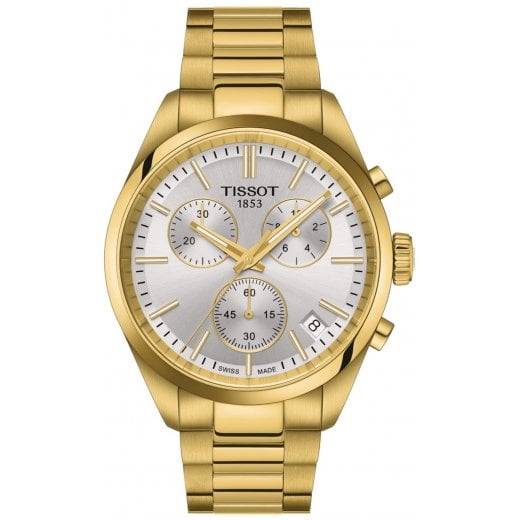 Tissot Mens 40mm Gold PR 100 Watch T150.417.33.031.00