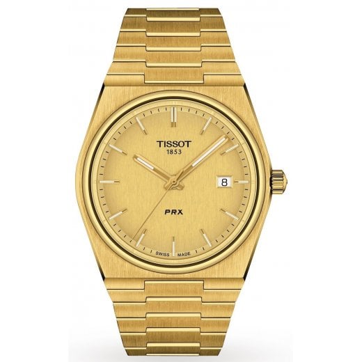 Tissot Mens 40mm Gold PRX Watch T137.410.33.021.00