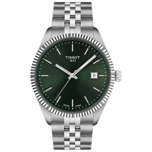 Tissot Mens 40mm Green Dial Ballade Watch T156.410.11.091.00