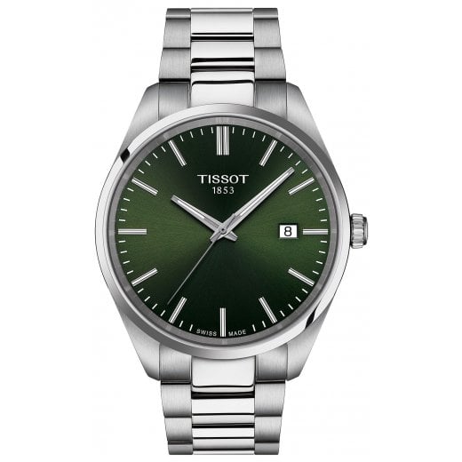 Tissot Mens 40mm Green Dial PR 100 Watch T150.410.11.091.00