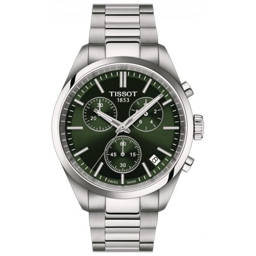 Tissot Mens 40mm Green Dial PR 100 Watch T150.417.11.091.00
