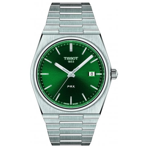 Tissot Mens 40mm Green Dial PRX Watch T137.410.11.091.00